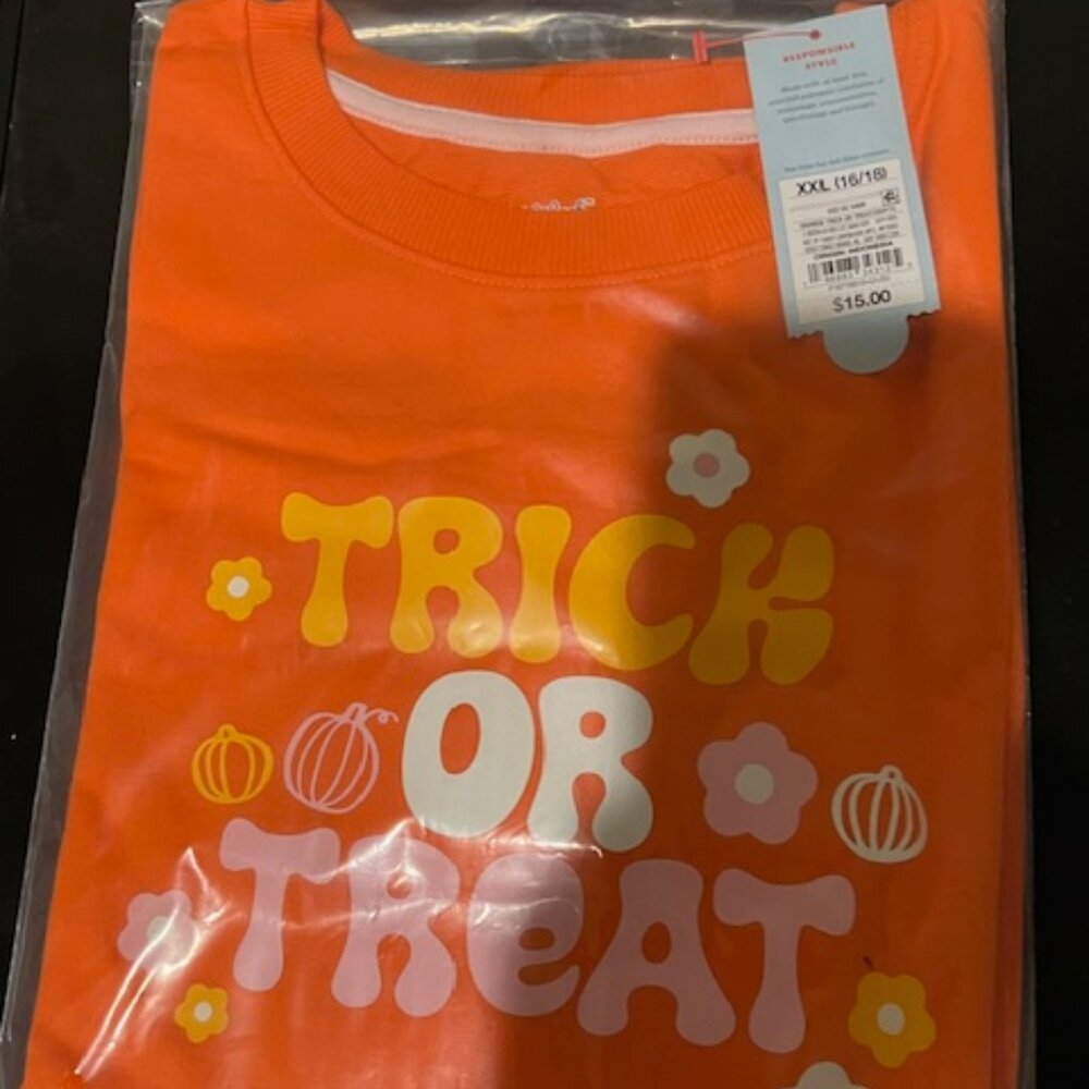 Orange Halloween Shirt XXL